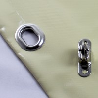 Vorschau: mit Saum und Ovalösen alle 1m, beige, inkl. Drehwirbel Vorschau: mit Saum und Ovalösen alle 1m, beige, inkl. Drehwirbel