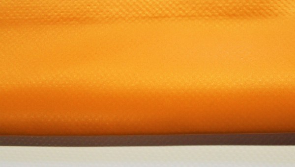 PVC matt mit Saum und ohne Ösen, orange hell